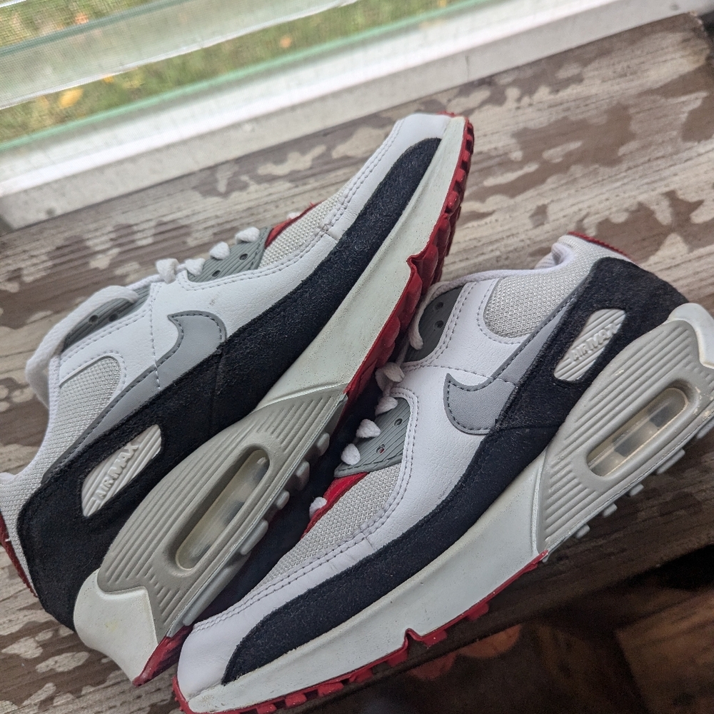 Nike air max 90 red black grey
